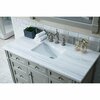 James Martin Vanities Brittany 48in Single Vanity, Urban Gray w/ 3 CM Arctic Fall Solid Surface Top 650-V48-UGR-3AF